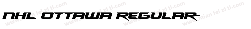 NHL Ottawa Regular字体转换